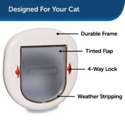 PetSafe 4-Way Locking Cat Door, Up To 25-lbs -PetSafe Kong Shop 89196 PT2. AC SS1800 V1628116578