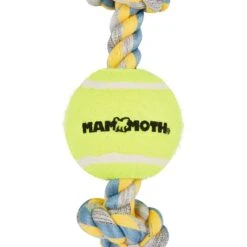 Mammoth Color 3 Knot Rope Tug With Tennis Ball For Dogs, Color Varies -PetSafe Kong Shop 89513 PT8. AC SS1800 V1633022573