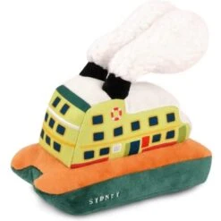 P.L.A.Y. Pet Lifestyle And You Canine Commute Collection Fetching Ferry Plush Squeaky Dog Toy