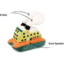 P.L.A.Y. Pet Lifestyle And You Canine Commute Collection Fetching Ferry Plush Squeaky Dog Toy -PetSafe Kong Shop 895886 PT3. AC SS1800 V1691085653