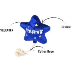 P.L.A.Y. Pet Lifestyle And You Party Time Mini Balloon Plush Squeaky Dog Toy, X-Small -PetSafe Kong Shop 896286 PT2. AC SS1800 V1689795568