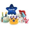 P.L.A.Y. Pet Lifestyle And You Party Time Set Plush Squeaky Dog Toy, X-Small
