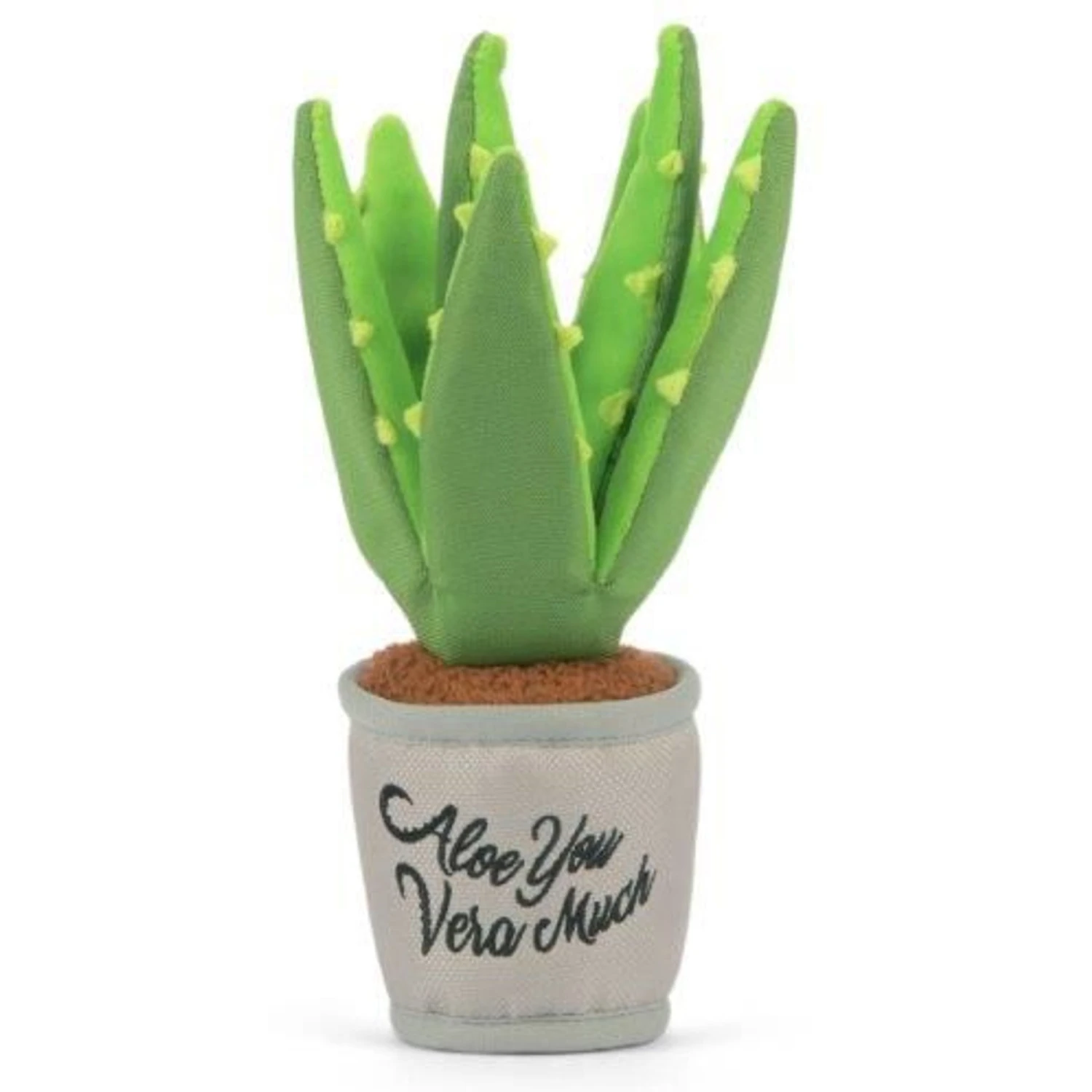 P.L.A.Y. Pet Lifestyle And You Blooming Buddies Collection Aloeve You Plant Plush Squeaky Dog Toy 2 P.L.A.Y. Pet Lifestyle And You Blooming Buddies Collection Aloeve You Plant Plush Squeaky Dog Toy - Image 2