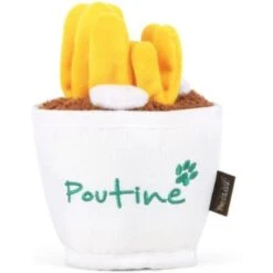 P.L.A.Y. Pet Lifestyle And You P.L.A.Y. X Earth Rated Poutine Plush Squeaky Dog Toy