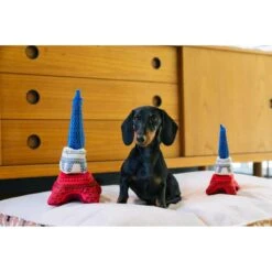 P.L.A.Y. Pet Lifestyle And You Totally Touristy Paris Eiffel Tower Plush Squeaky Dog Toy -PetSafe Kong Shop 896886 PT6. AC SS1800 V1689795497