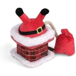 P.L.A.Y. Pet Lifestyle And You Merry Woofmas Collection Clumsy Claus Plush Squeaky Dog Toy -PetSafe Kong Shop 897078 PT1. AC SS1800 V1689800394