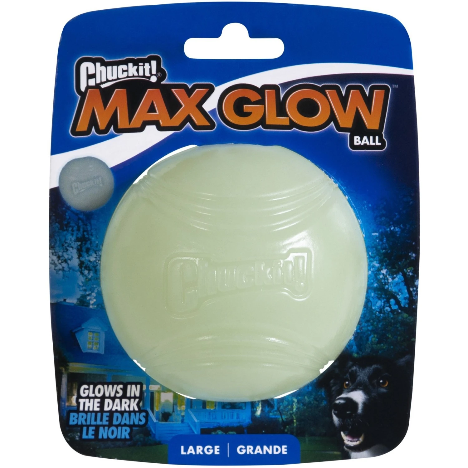 Chuckit! Max Glow Ball Dog Toy 1 Chuckit! Max Glow Ball Dog Toy