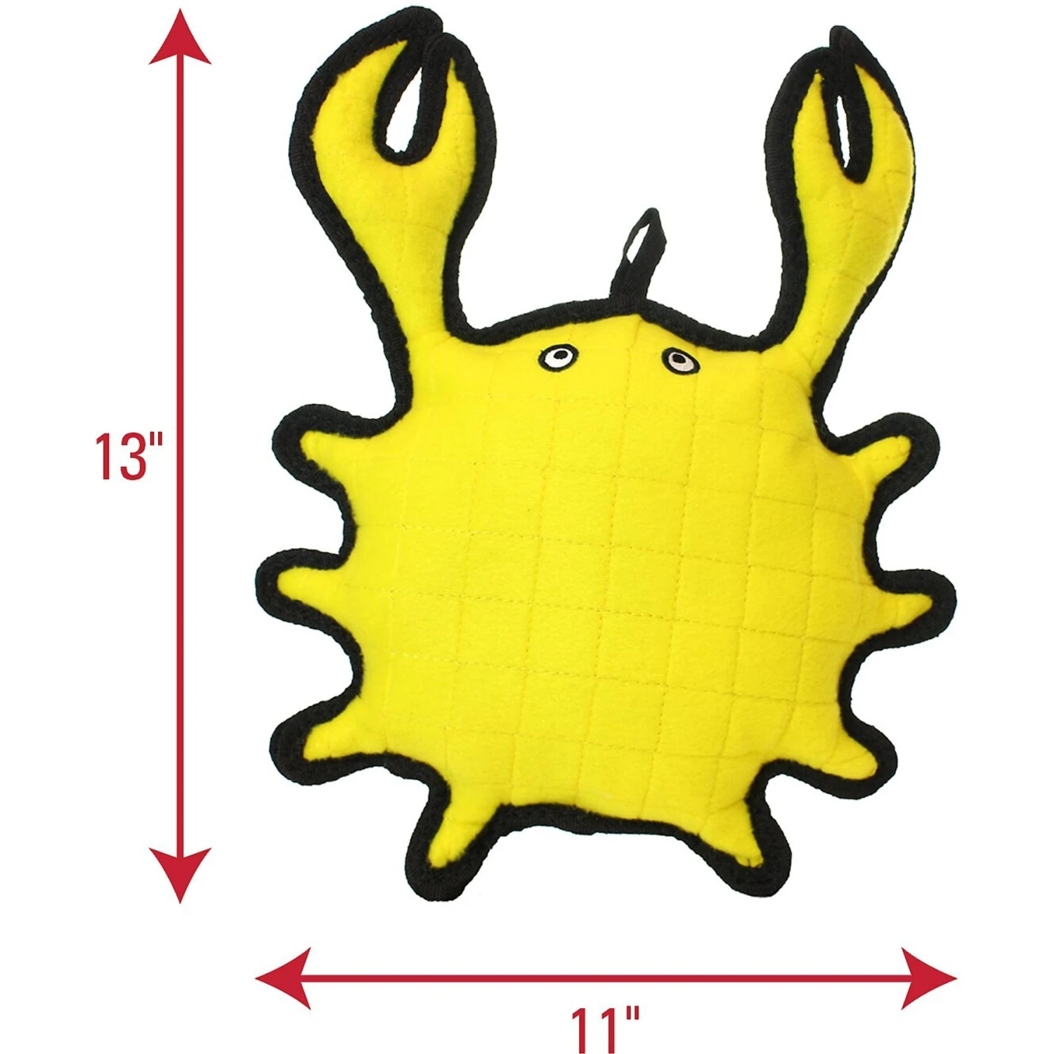 Tuffy's Ocean Creatures King Crab Squeaky Plush Dog Toy 2 Tuffy's Ocean Creatures King Crab Squeaky Plush Dog Toy - Image 2