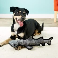 Tuffy's Ocean Creatures Hammerhead Squeaky Plush Dog Toy -PetSafe Kong Shop 90153 PT3. AC SS1800 V1589561174