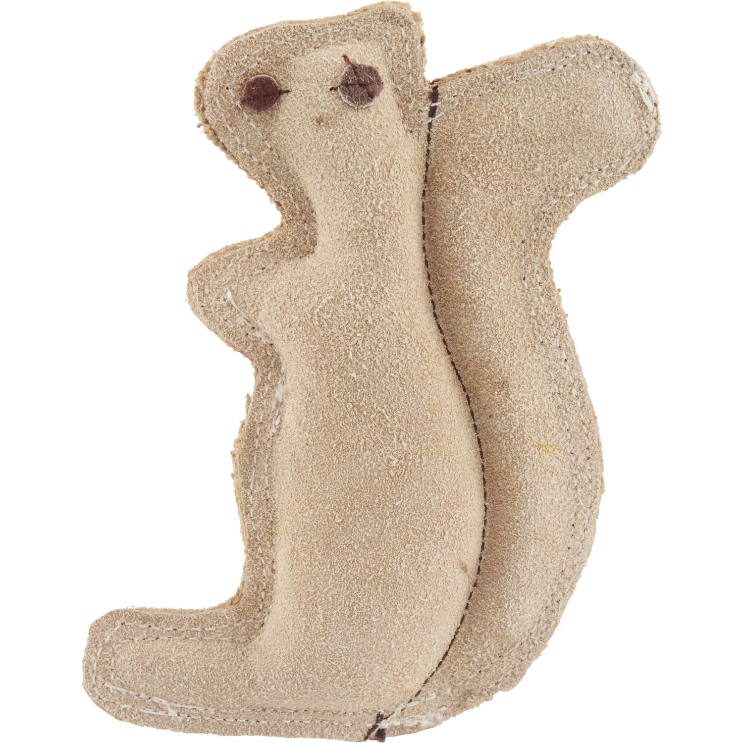Ethical Pet Dura-Fused Leather Squirrel Dog Toy 1 Ethical Pet Dura-Fused Leather Squirrel Dog Toy