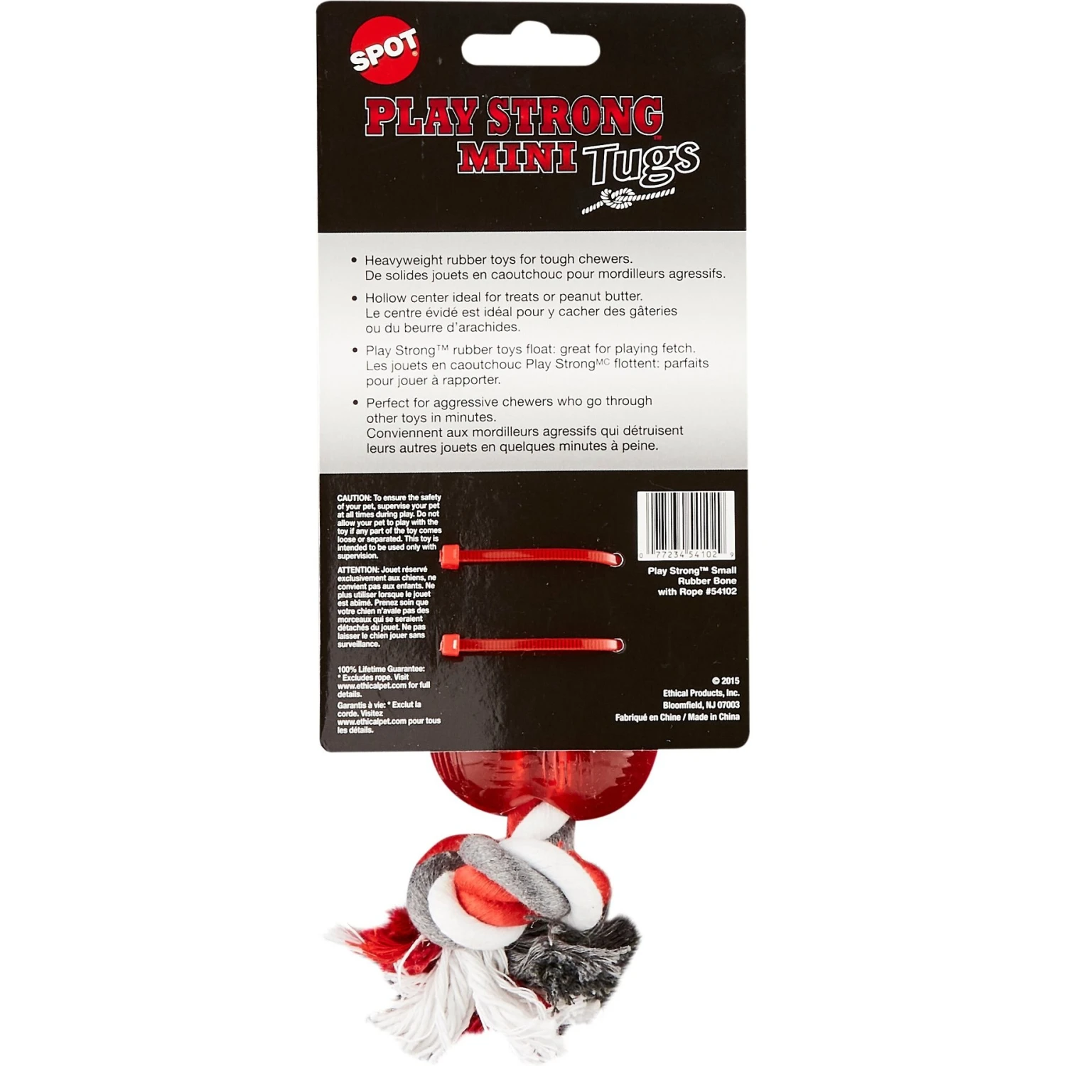 Ethical Pet Play Strong Bone & Rope Tough Dog Chew Toy 2 Ethical Pet Play Strong Bone & Rope Tough Dog Chew Toy - Image 2