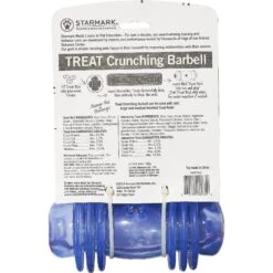 Starmark Crunching Barbell Treat Dispensing Tough Dog Toy 13 Starmark Crunching Barbell Treat Dispensing Tough Dog Toy -PetSafe Kong Shop 90396 PT4. AC SS1800 V1589320295