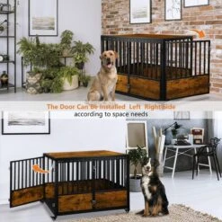 SMONTER Wooden Furniture Style Dog Crate -PetSafe Kong Shop 904238 PT2. AC SS1800 V1688398365