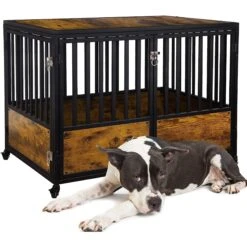 SMONTER Wooden Furniture Style Dog Crate -PetSafe Kong Shop 904238 PT6. AC SS1800 V1688398423