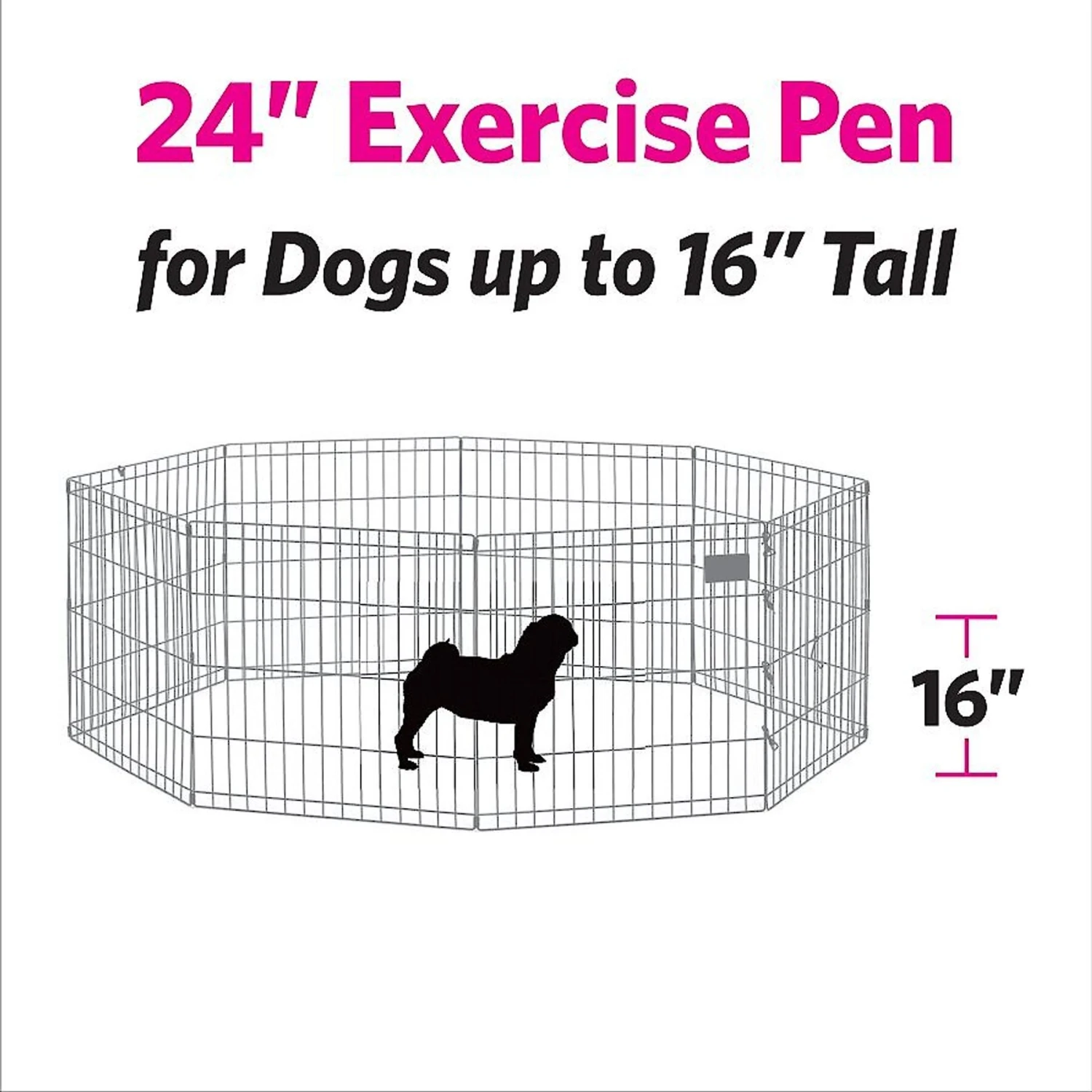 MidWest Wire Dog Exercise Pen With Full MAX Lock Door 2 MidWest Wire Dog Exercise Pen With Full MAX Lock Door - Image 2