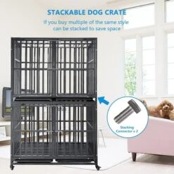 SMONTER Stackable Heavy Duty Dog Crate 10 SMONTER Stackable Heavy Duty Dog Crate -PetSafe Kong Shop 904270 PT3. AC SS1800 V1688398426