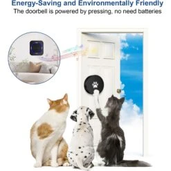 Shele Potty Communication Doorbell With Super-Light Press Button Dog Doorbell, Black -PetSafe Kong Shop 904318 PT2. AC SS1800 V1689631515