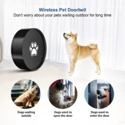 Shele Potty Communication Doorbell With Super-Light Press Button Dog Doorbell, Black -PetSafe Kong Shop 904318 PT4. AC SS1800 V1689688027