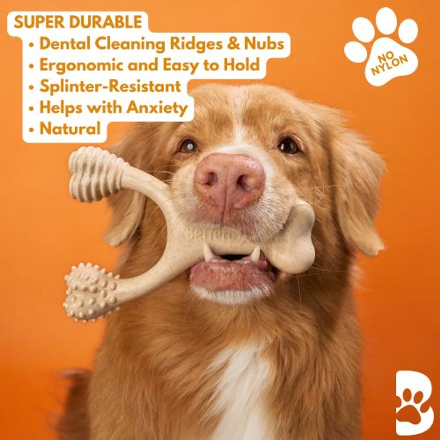 BetterBone Tough Beef Dog Toy, Natural 4 BetterBone Tough Beef Dog Toy, Natural - Image 4