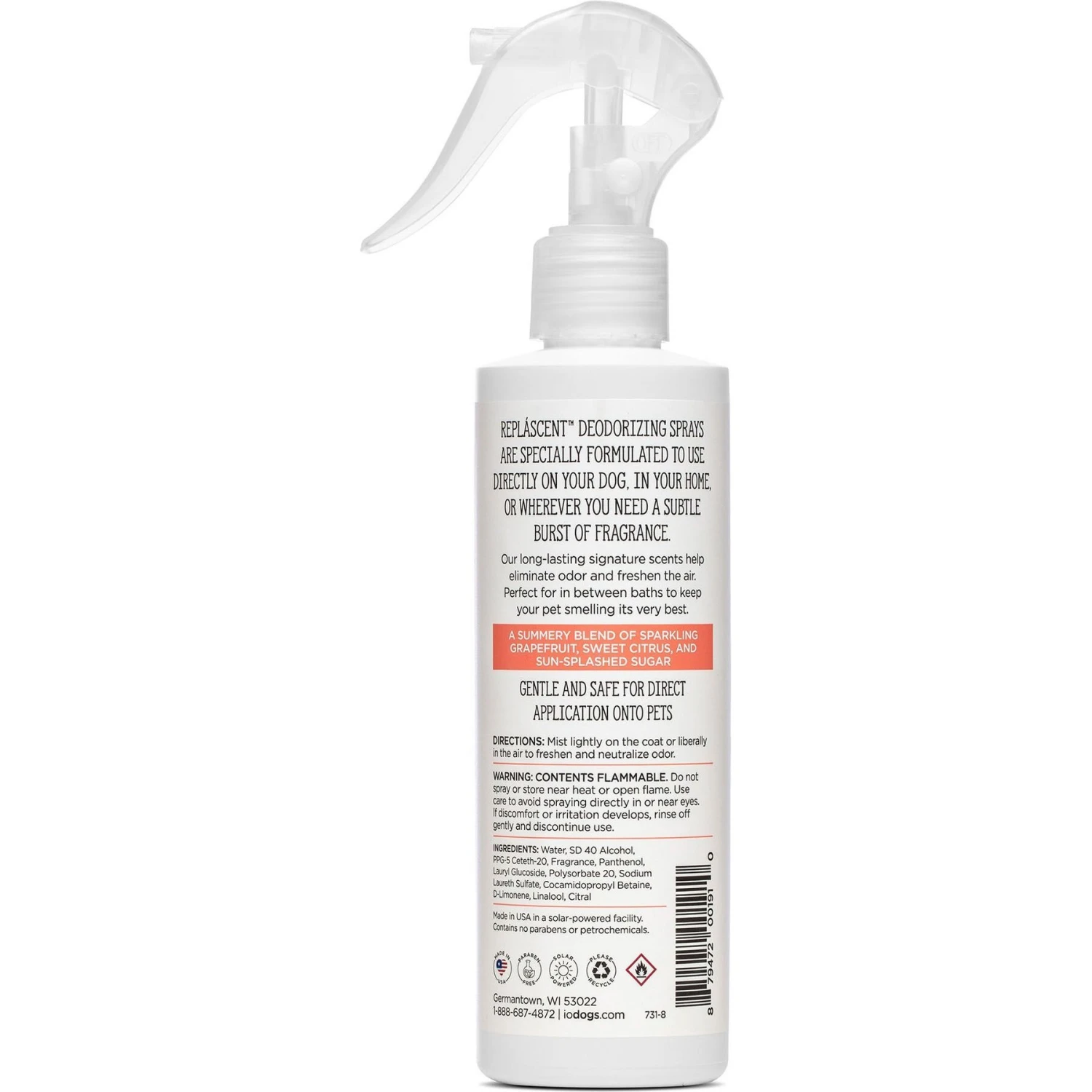 Isle Of Dogs Sugar Cane + Grapefruit Replascent Odor Deodorizing Spray 2 Isle Of Dogs Sugar Cane + Grapefruit Replascent Odor Deodorizing Spray - Image 2