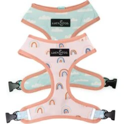 Lucy & Co. The In The Clouds Reversible Dog Harness, Pink