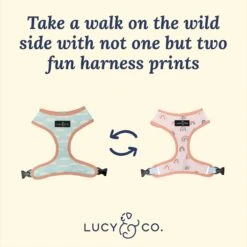 Lucy & Co. The In The Clouds Reversible Dog Harness, Pink -PetSafe Kong Shop 923198 PT2. AC SS1800 V1693513541