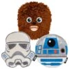 STAR WARS CHEWBACCA Round Plush Squeaky Dog Toy + 2 Items