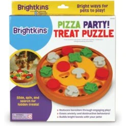 Brightkins Pizza Party! Treat Puzzle Dog Toy -PetSafe Kong Shop 930086 PT5. AC SS1800 V1698766050