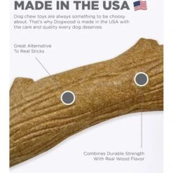 Petstages Dogwood Tough Dog Chew Toy & Nylabone Power Chew Textured Dog Chew Ring Toy Flavor Medley -PetSafe Kong Shop 933430 PT3. AC SS1800 V1692303357