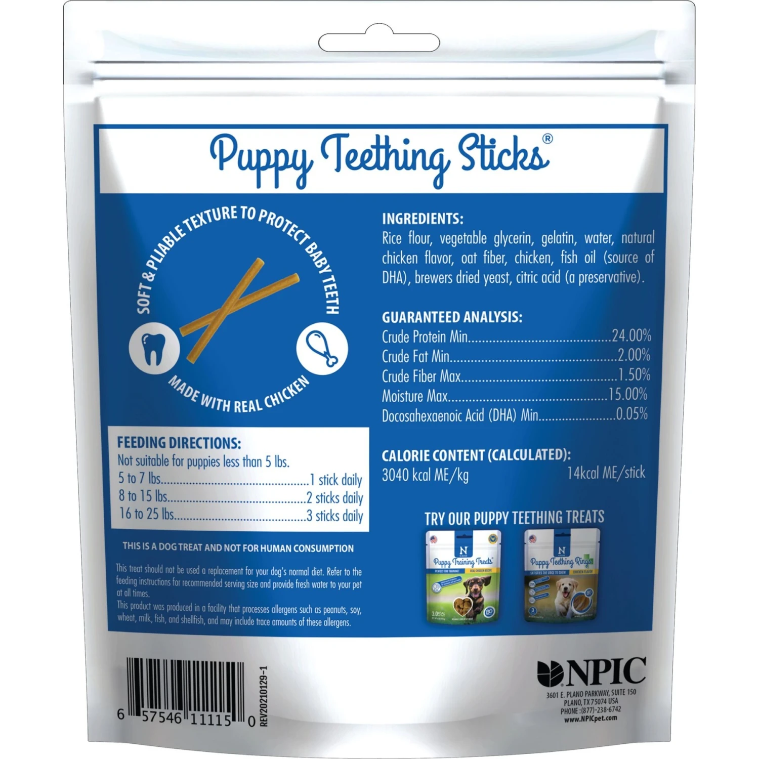 N-Bone Puppy Teething Sticks Chicken Flavor Dog Treats & Nylabone Healthy Edibles Bacon, Roast Beef, & Turkey Puppy Starter Kit Dog Treats 3 N-Bone Puppy Teething Sticks Chicken Flavor Dog Treats & Nylabone Healthy Edibles Bacon, Roast Beef, & Turkey Puppy Starter Kit Dog Treats - Image 3