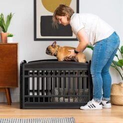 IRIS 4-Panel Dog Exercise Playpen, Black, Medium: 24-in -PetSafe Kong Shop 935678 PT6. AC SS1800 V1691503566