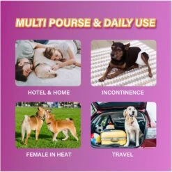 Honey Care All-Absorb Super Absorbent Disposable Female Dog Diapers -PetSafe Kong Shop 939646 PT3. AC SS1800 V1694726344