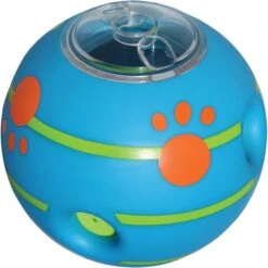 Wobble Wag Giggle Treat Dispensing Squeaky Ball Dog Toy, Blue -PetSafe Kong Shop 939670 PT7. AC SS1800 V1692635420
