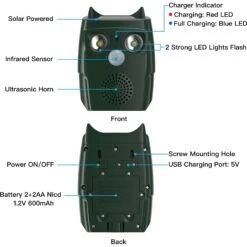Hoistspark Automatic Ultrasonic With Solar Energy & 3 Frequancy Levels Dog Bark Control, Green -PetSafe Kong Shop 943998 PT7. AC SS1800 V1695051643