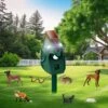 Hoistspark PIR Motion Detector Animal Repeller Devices With Solar Energy & 2 Working Modes Dog Bark Control, Green
