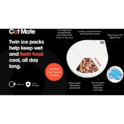 Cat Mate C500 Digital 5 Meal Automatic Dog & Cat Feeder & Cat Mate C500 Auto Feeder Replacement Ice Pack, 4 Count -PetSafe Kong Shop 947374 PT2. AC SS1800 V1693600277