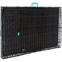 Frisco Heavy Duty Enhanced Lock Double Door Fold & Carry Wire Dog Crate & Mat Kit & MidWest Quiet Time Fleece Dog Crate Mat -PetSafe Kong Shop 947398 PT3. AC SS1800 V1693925029