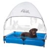 K&H Pet Products Dog Pool & Pet Bath & K&H Pet Products Canopy Add On For Elevated Dog Bed
