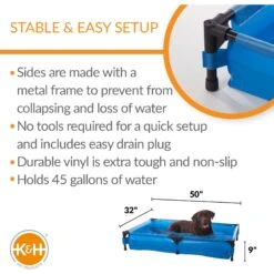 K&H Pet Products Dog Pool & Pet Bath & K&H Pet Products Canopy Add On For Elevated Dog Bed -PetSafe Kong Shop 947654 PT2. AC SS1800 V1693596970