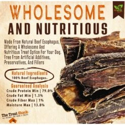 The Treat Shack 12-in Beef Esophagus Gullet Flats Dog Treat -PetSafe Kong Shop 948654 PT2. AC SS1800 V1698438921