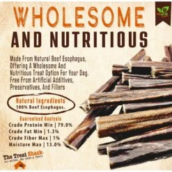 The Treat Shack 6-in Beef Esophagus Gullet Sticks Dog Treat -PetSafe Kong Shop 948694 PT3. AC SS1800 V1698440484