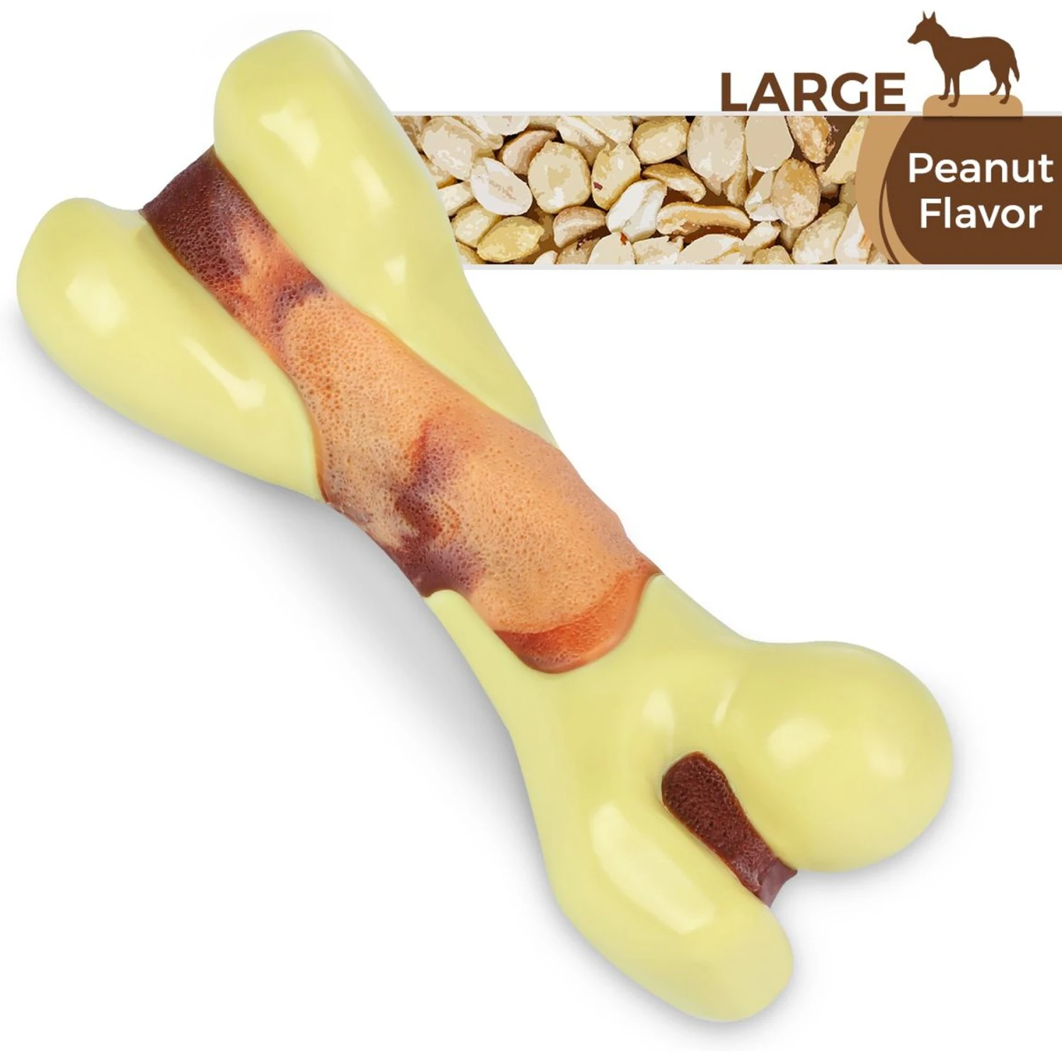 Tikaton Peanut Butter Flavored Dog Chew Toy 1 Tikaton Peanut Butter Flavored Dog Chew Toy