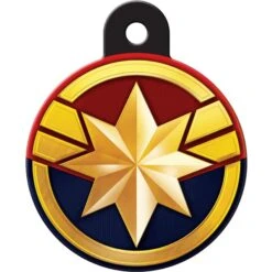 Quick-Tag Marvel Captain Marvel Circle Dog ID Tag