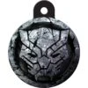 Quick-Tag Marvel Black Panther Silver Seal Circle Dog ID Tag