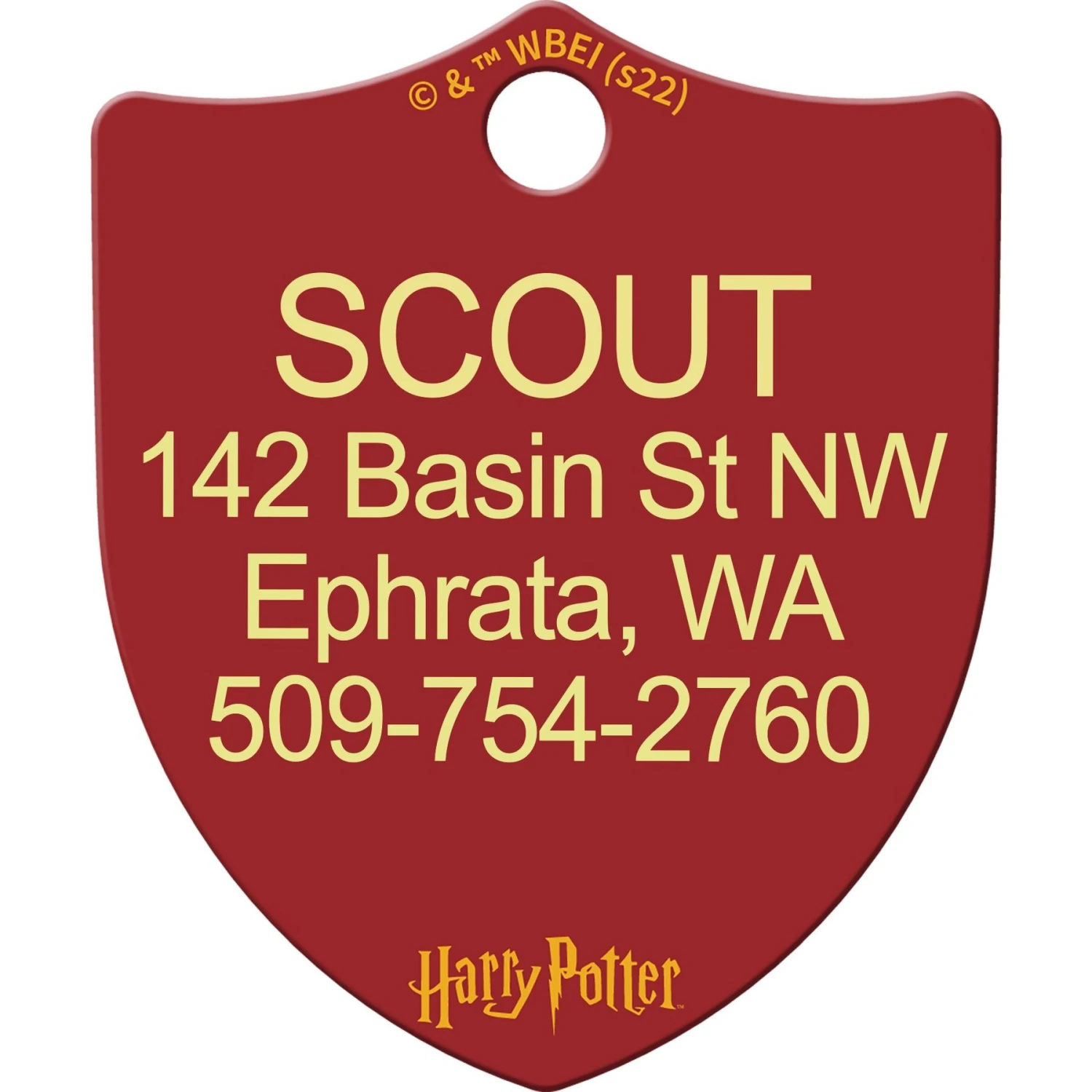 Quick-Tag Harry Potter Gryffindor Crest Dog ID Tag 2 Quick-Tag Harry Potter Gryffindor Crest Dog ID Tag - Image 2