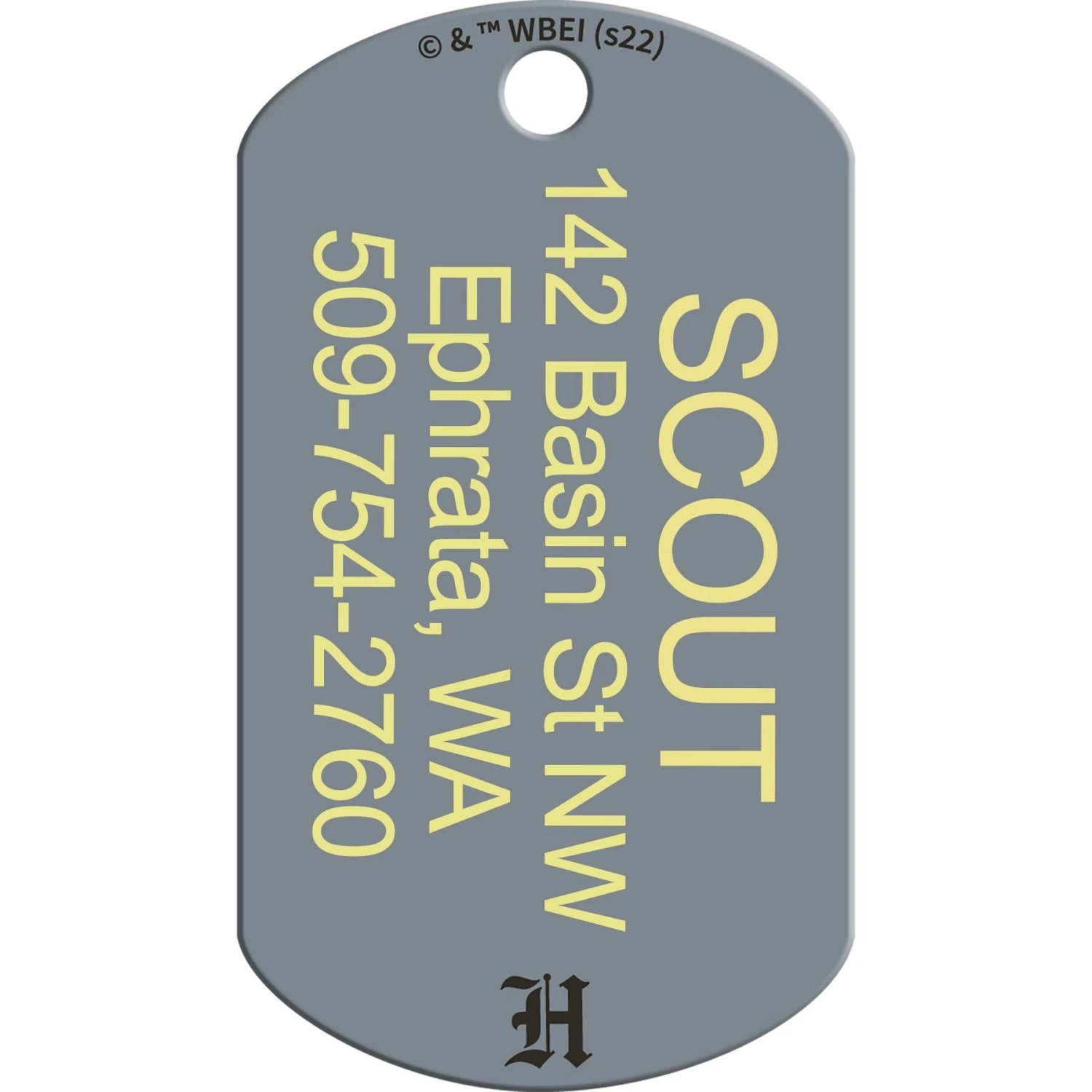 Quick-Tag Harry Potter Hogwarts Crest Dog ID Tag 2 Quick-Tag Harry Potter Hogwarts Crest Dog ID Tag - Image 2