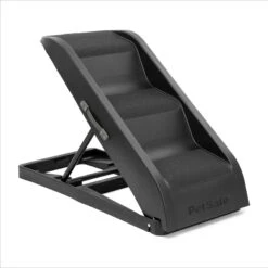 PetSafe Happy Ride Side Door Dog Stairs, Black, Large