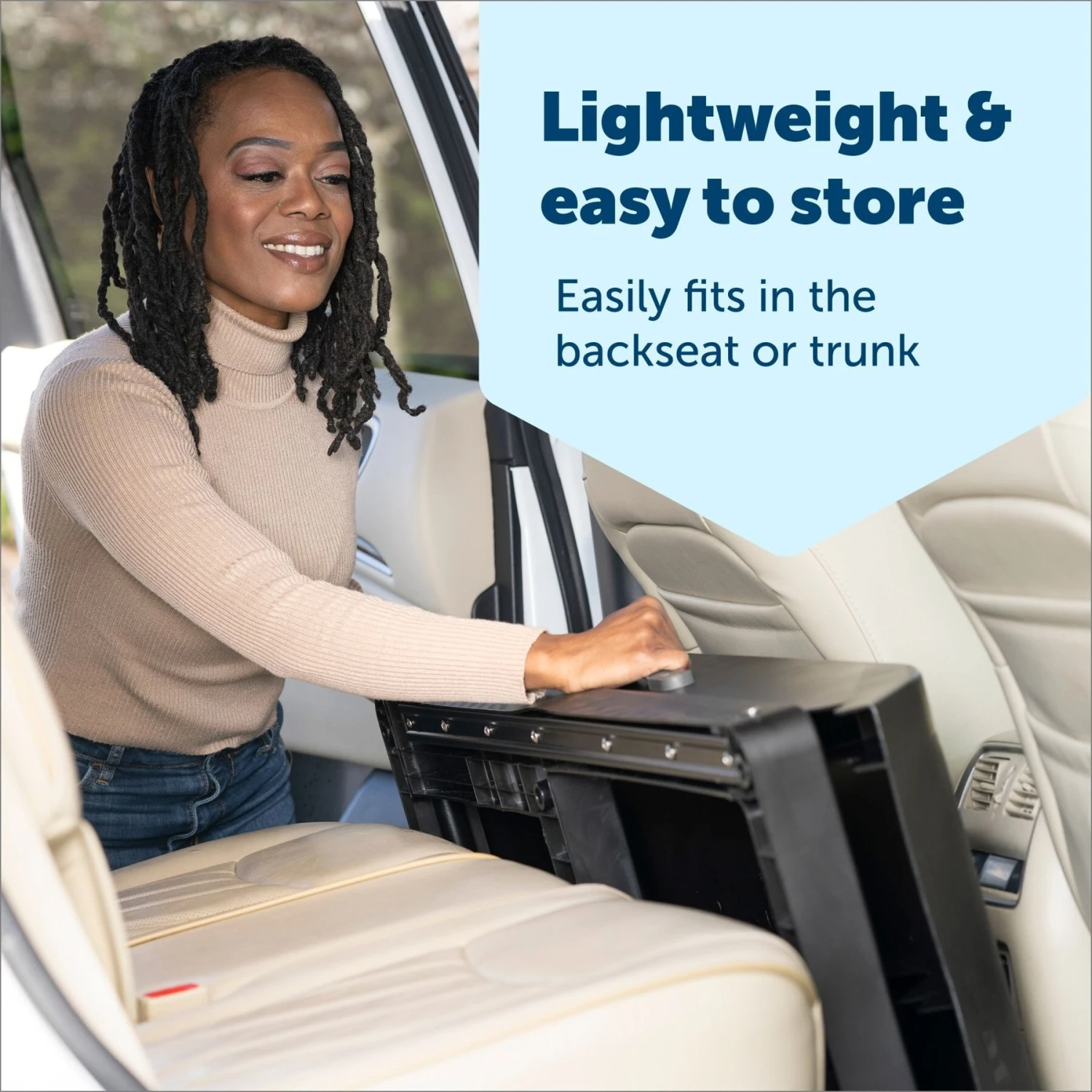 PetSafe Happy Ride Side Door Dog Stairs, Black, Large 5 PetSafe Happy Ride Side Door Dog Stairs, Black, Large - Image 5