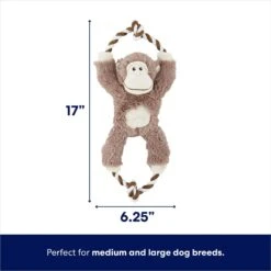 Frisco Fetch Colorful Ball Knot Rope Dog Toy & Frisco Monkey Plush With Rope Squeaky Dog Toy -PetSafe Kong Shop 962014 PT5. AC SS1800 V1694784007