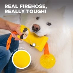 Outward Hound Fire Biterz Tugz Llama Durable Firehose With Squeaking Ball Dog Toy, Yellow -PetSafe Kong Shop 976150 PT1. AC SS1800 V1696606542